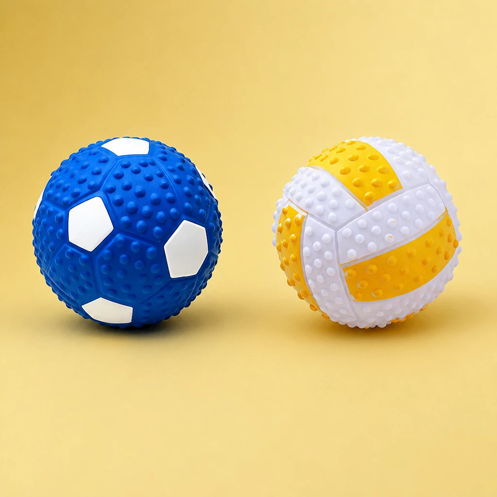 Squeaky Sports Dog Balls for Small and Medium Dogs