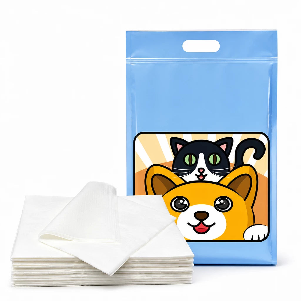 Absorbent Pet Urine Cleanup Sheets for Dogs & Cats