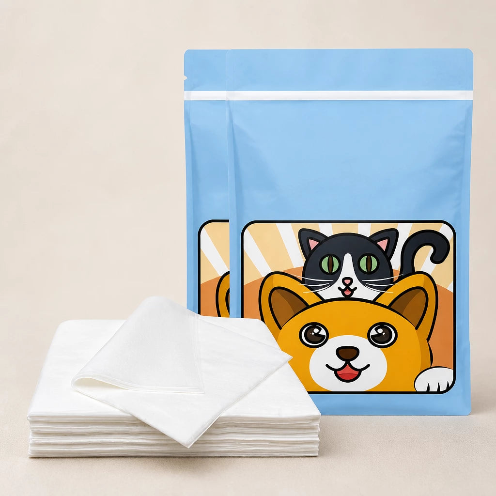 Absorbent Pet Urine Cleanup Sheets for Dogs & Cats
