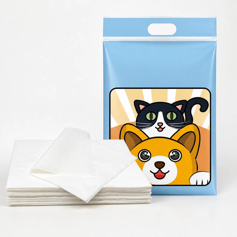Absorbent Pet Urine Cleanup Sheets for Dogs & Cats