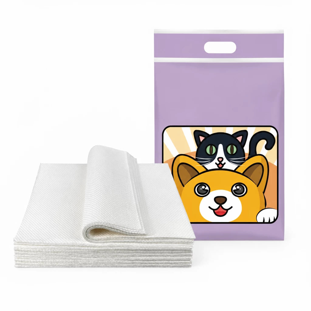 Absorbent Pet Urine Cleanup Sheets for Dogs & Cats