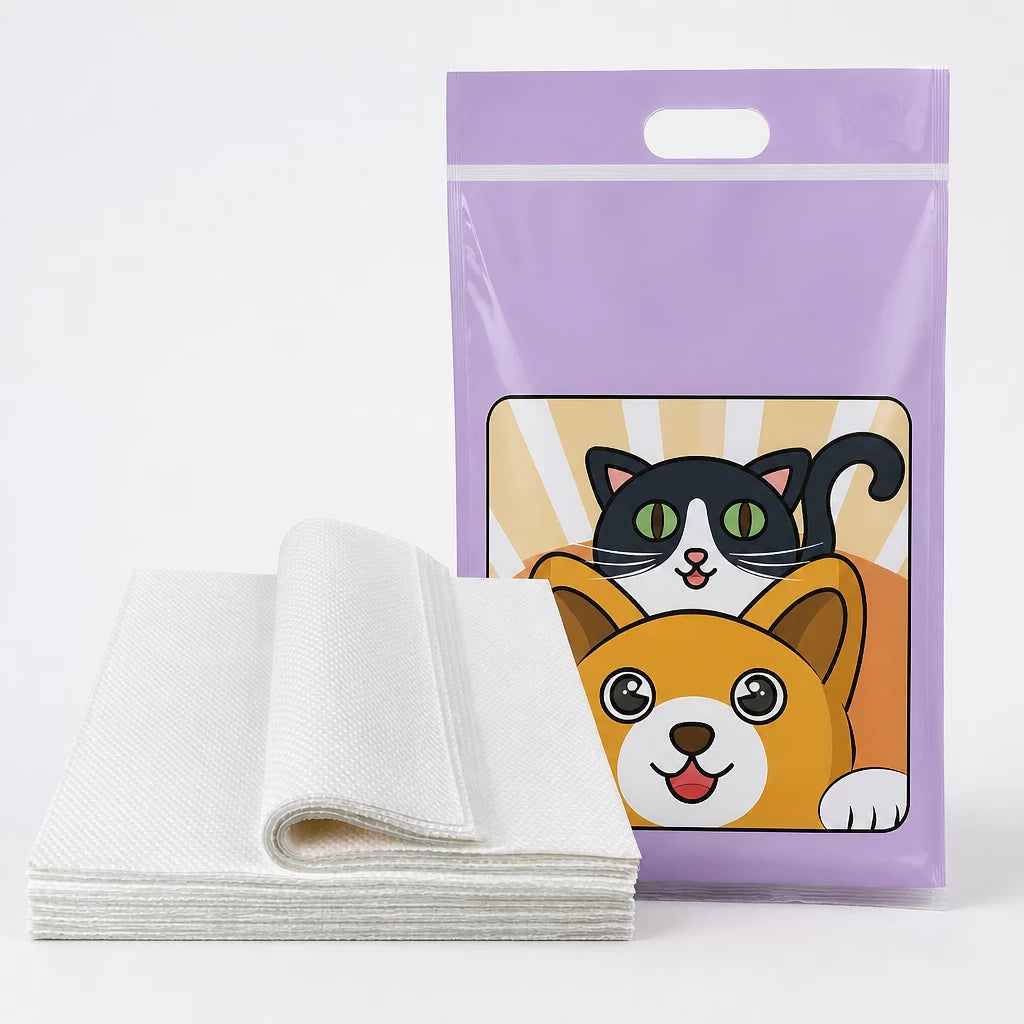 Absorbent Pet Urine Cleanup Sheets for Dogs & Cats