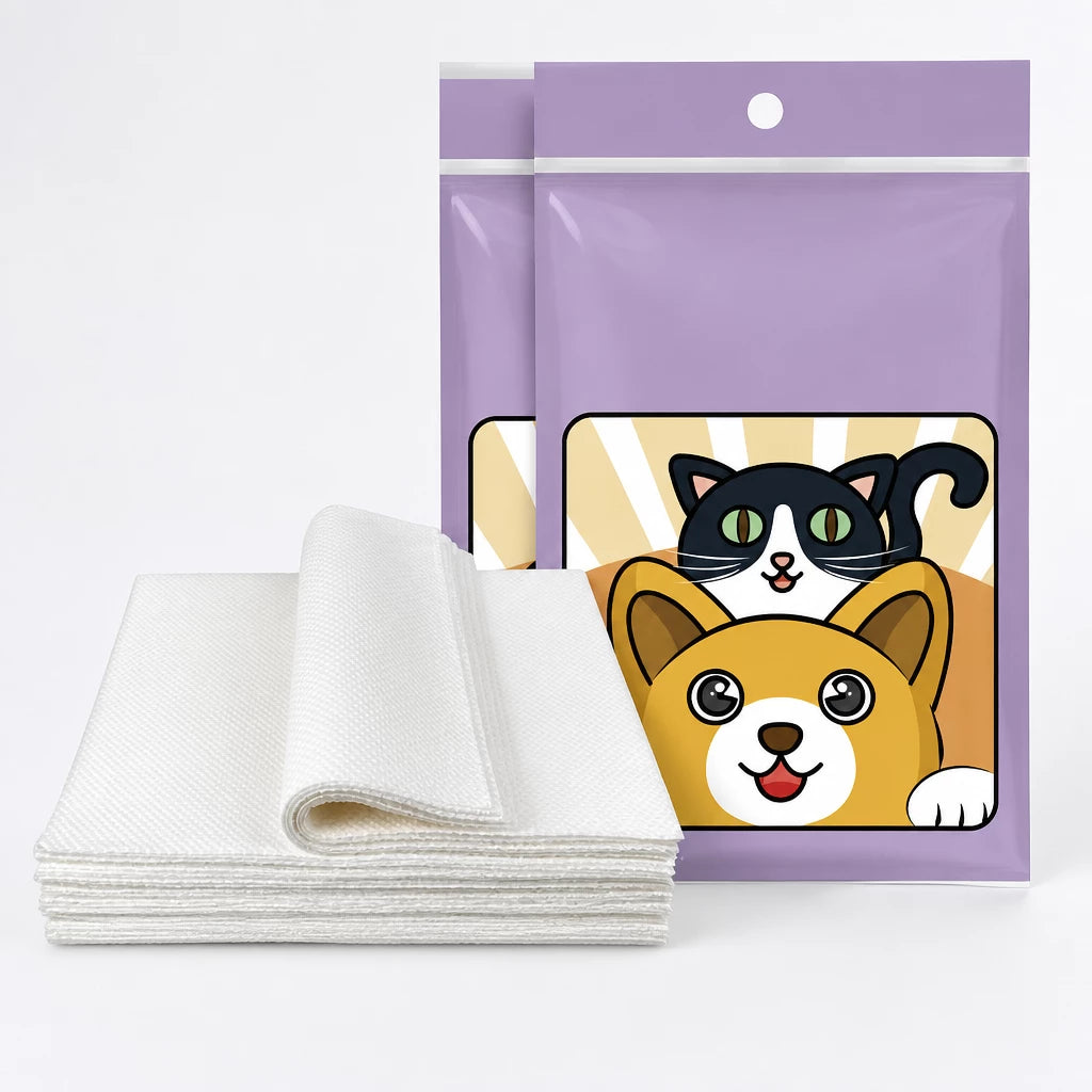 Absorbent Pet Urine Cleanup Sheets for Dogs & Cats