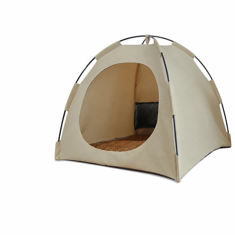 Portable Enclosed Tent Bed for Cats and Small Dogs