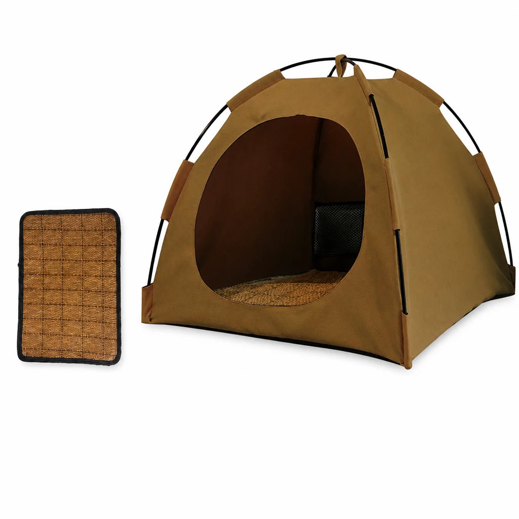 Portable Enclosed Tent Bed for Cats and Small Dogs
