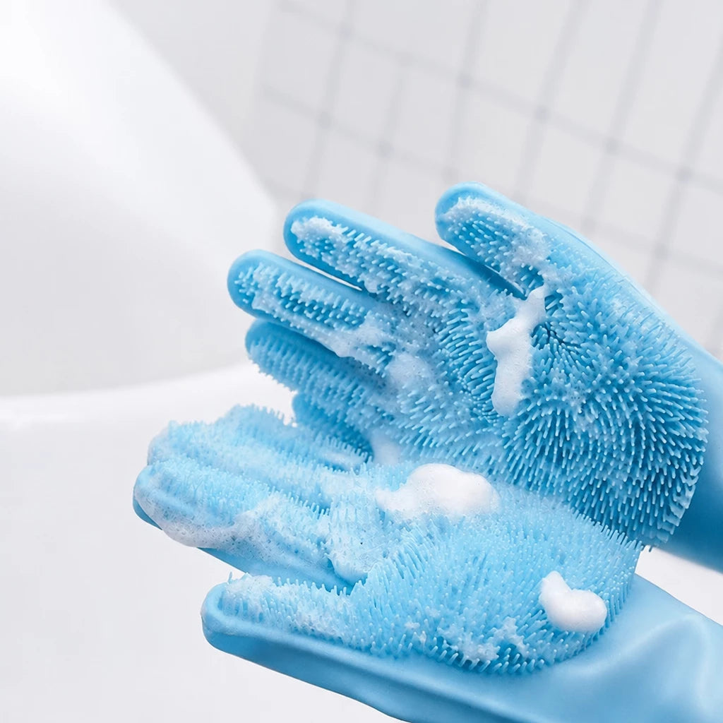 Pet Bathing Gloves for Cats and Dogs
