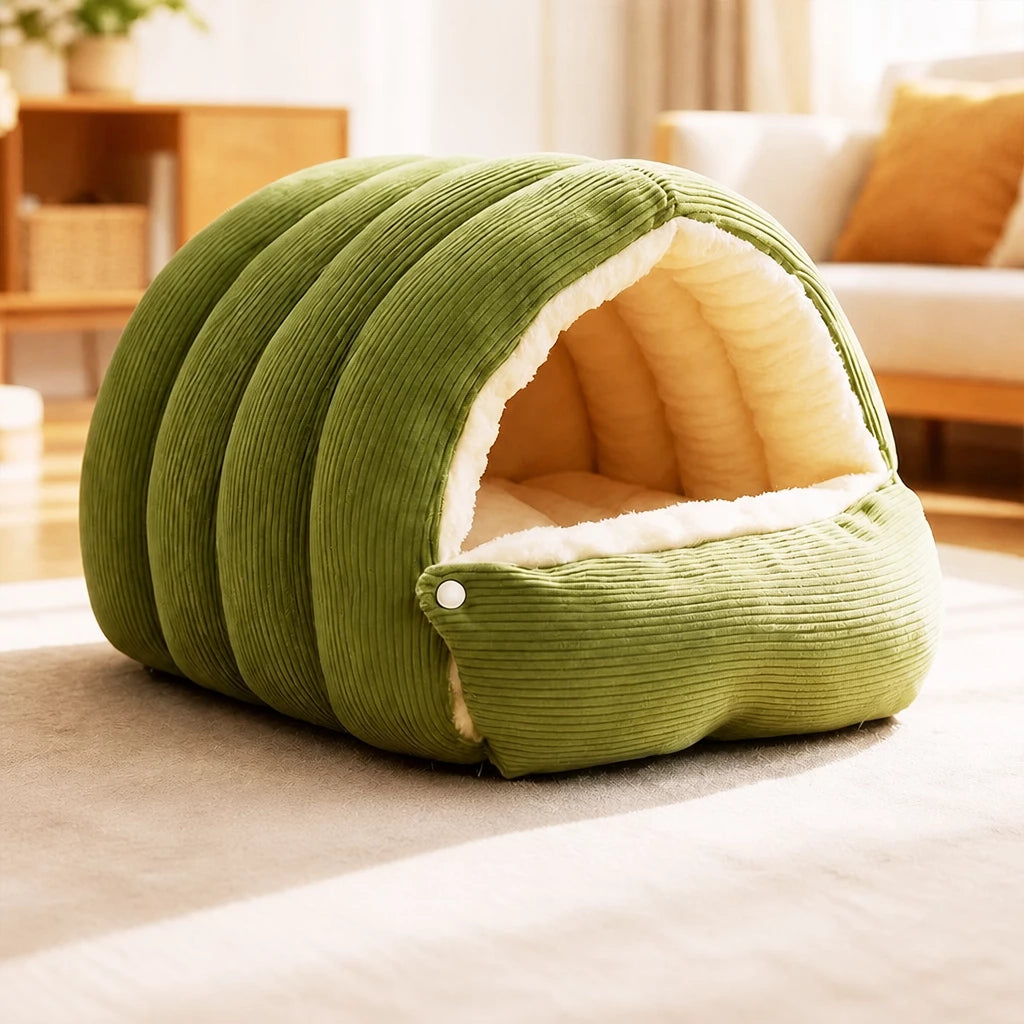 Removable, Washable Semi-Enclosed Bed for Cats & Dogs