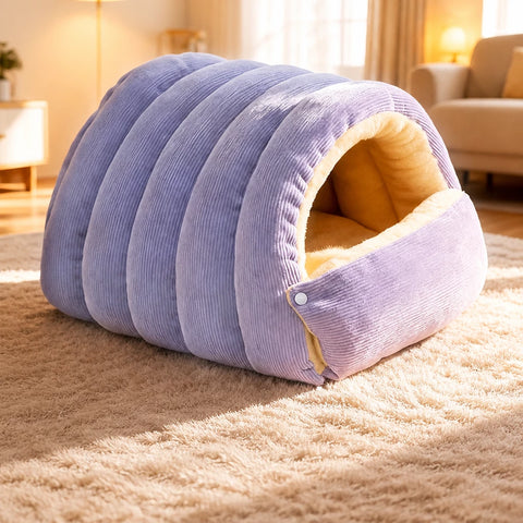 Removable, Washable Semi-Enclosed Bed for Cats & Dogs