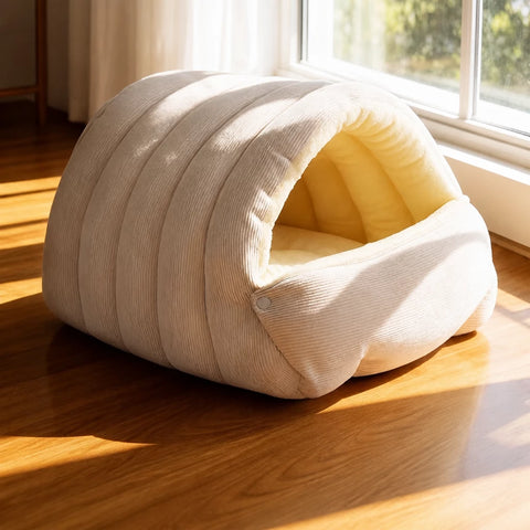 Removable, Washable Semi-Enclosed Bed for Cats & Dogs