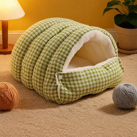 Removable, Washable Semi-Enclosed Bed for Cats & Dogs
