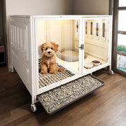 Dog Crate with Integrated Toilet Area