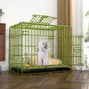 Indoor Reinforced Iron Dog Crate with Tray for Small to Medium Dogs