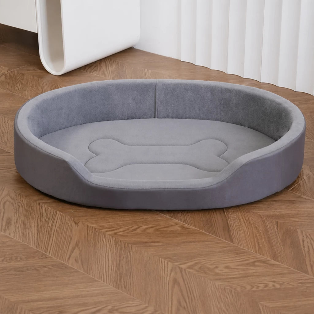 All-Season Removable Washable Polyester Dog Bed