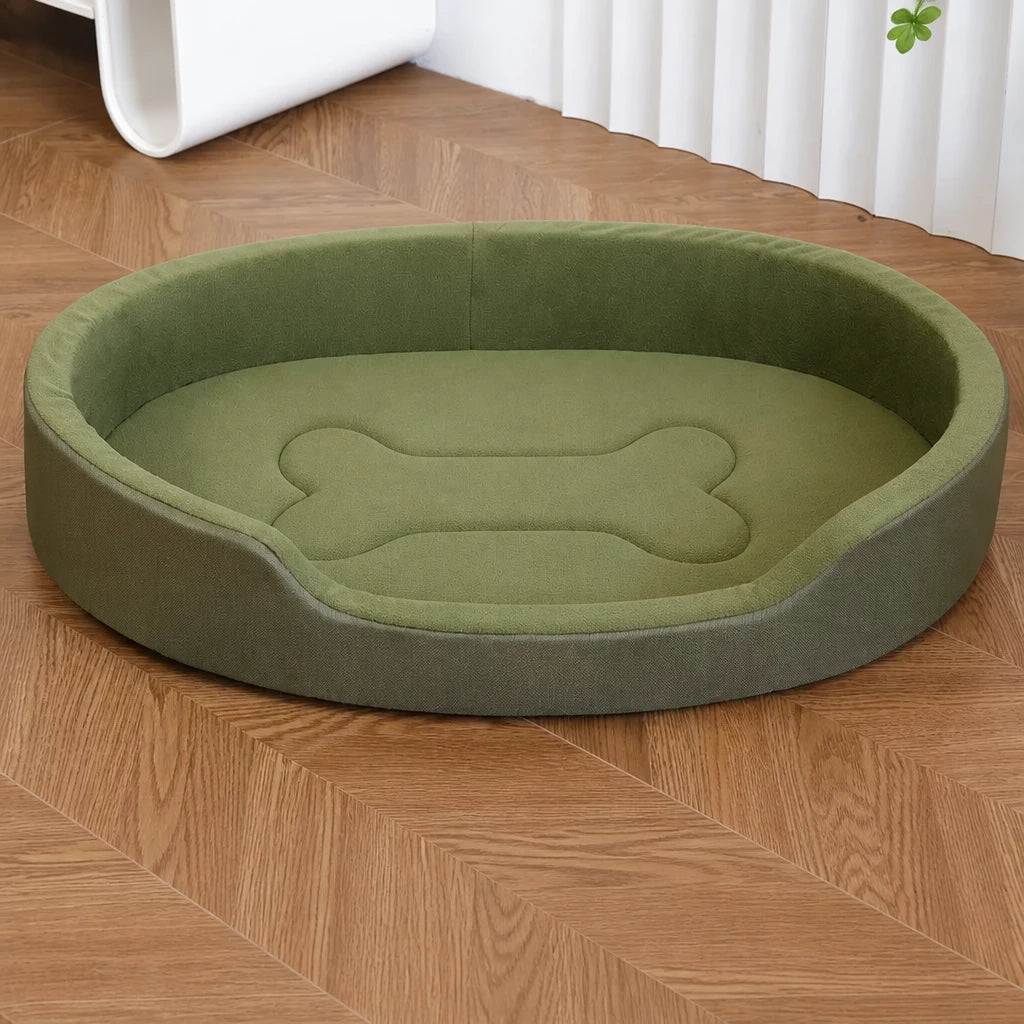 All-Season Removable Washable Polyester Dog Bed
