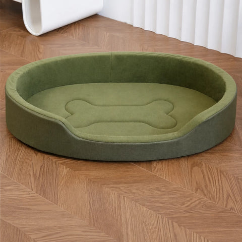 All-Season Removable Washable Polyester Dog Bed