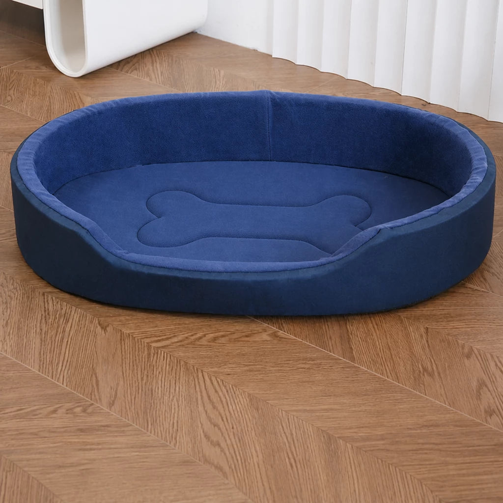 All-Season Removable Washable Polyester Dog Bed