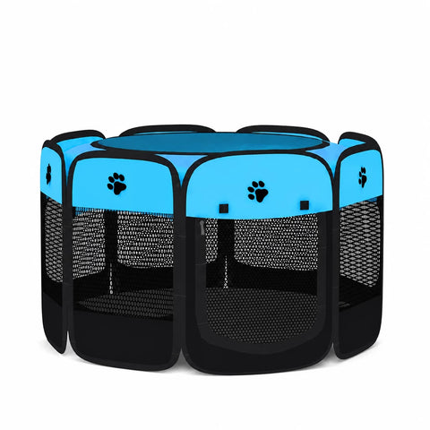 Foldable Enclosed Patchwork Pet Bed for Cats & Dogs