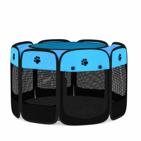Foldable Enclosed Patchwork Pet Bed for Cats & Dogs