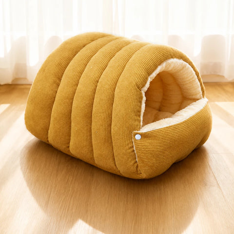 Semi-Enclosed EPE Foam Pet Bed for Cats & Dogs