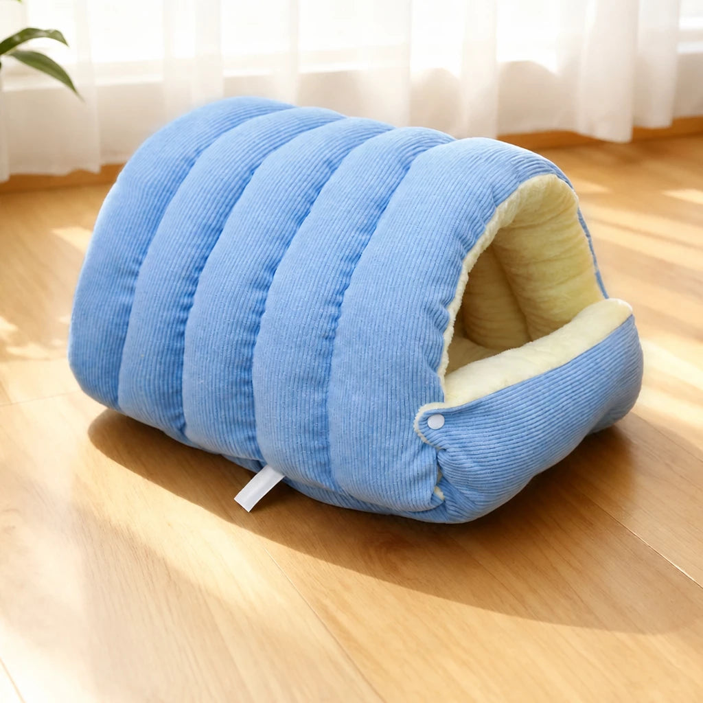 Semi-Enclosed EPE Foam Pet Bed for Cats & Dogs