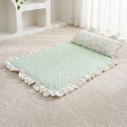 Cotton-Linen Pet Mat with Bunny-Ear Pillow
