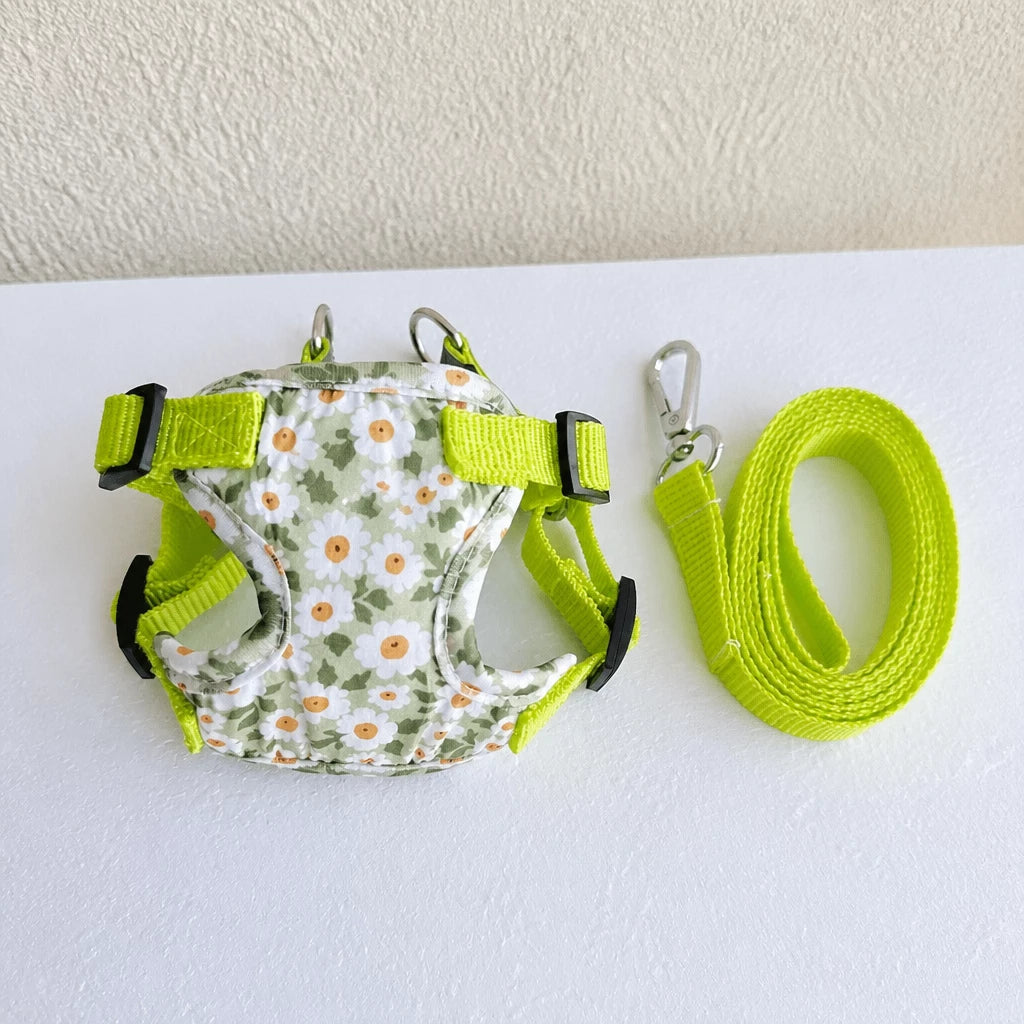 Reflective Vest Harness and Leash Set for Cats and Small Dogs