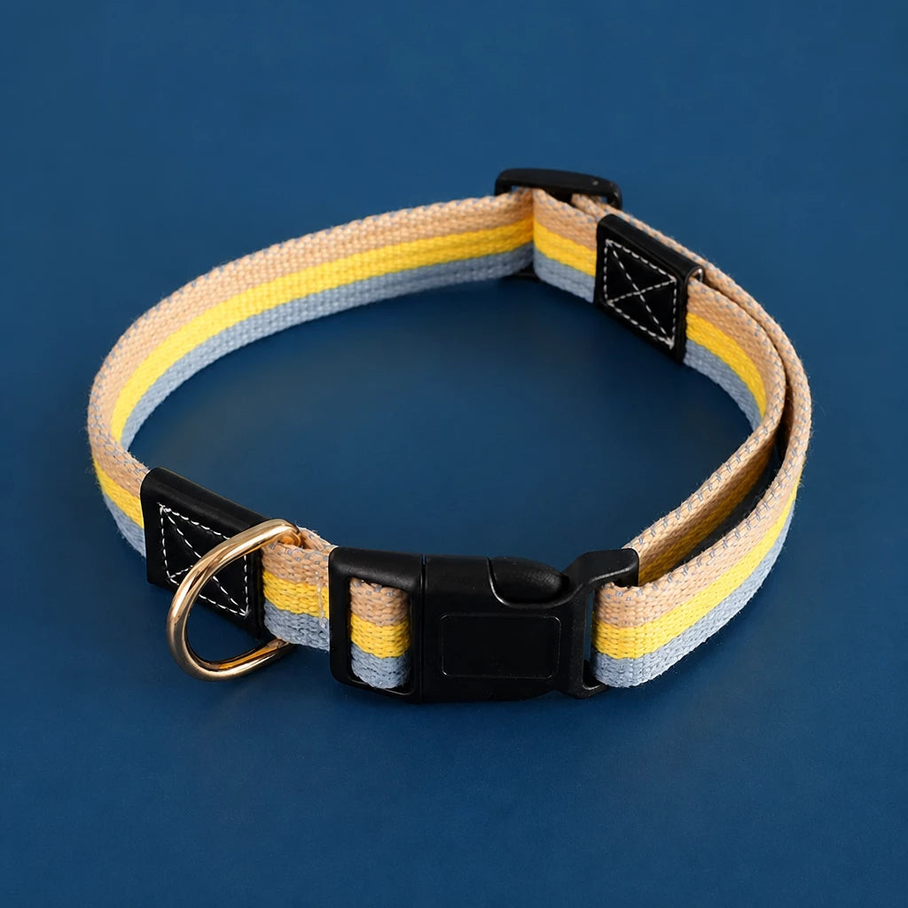Adjustable Canvas Dog Collar