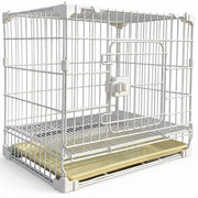 Stackable Metal Dog Crate with Sliding Door