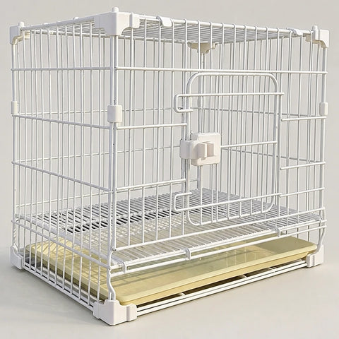 Stackable Metal Dog Crate with Sliding Door