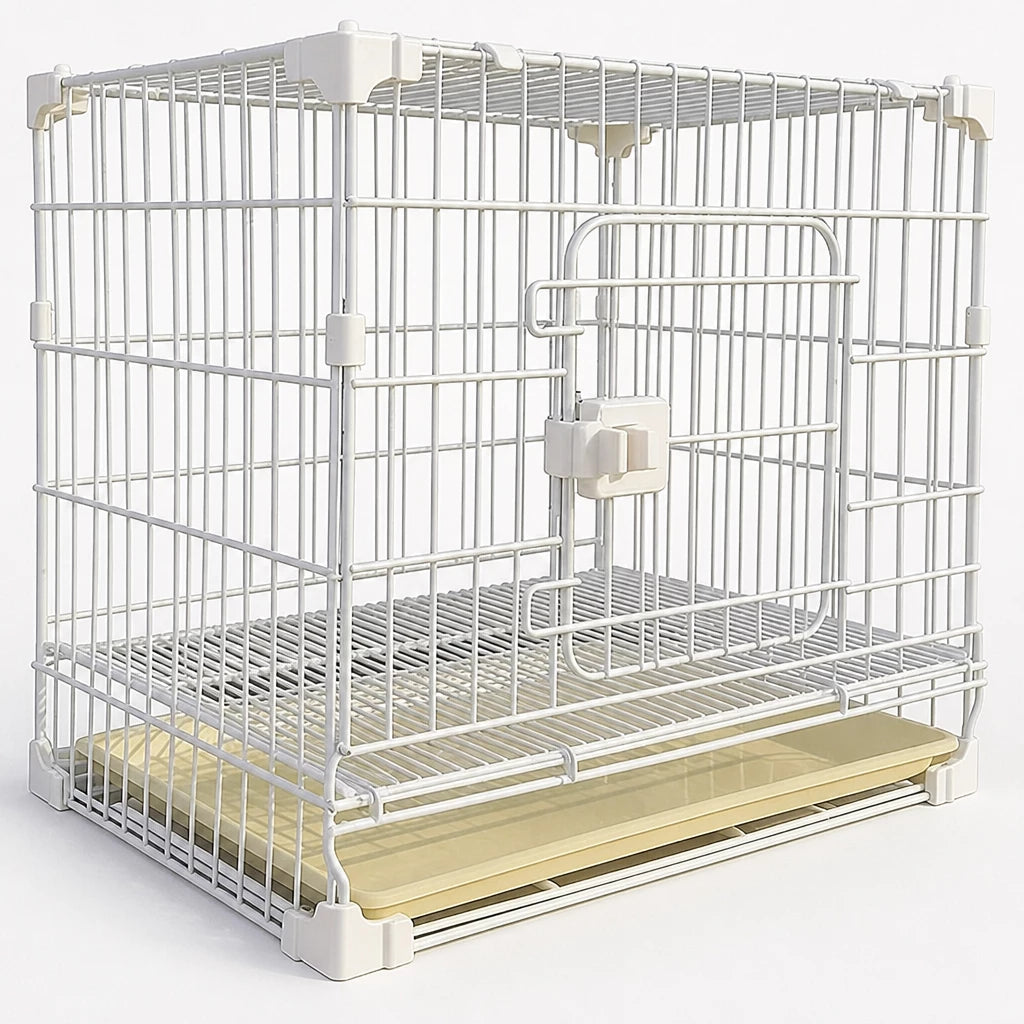 Stackable Metal Dog Crate with Sliding Door