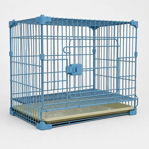 Stackable Metal Dog Crate with Sliding Door