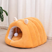Semi-Enclosed Tunnel Cat Bed