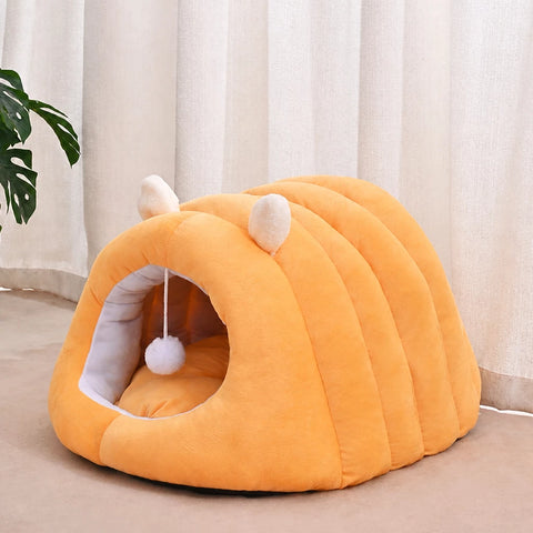 Semi-Enclosed Tunnel Cat Bed