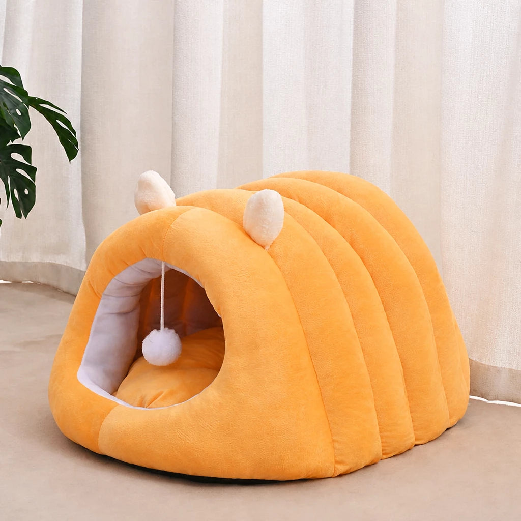 Semi-Enclosed Tunnel Cat Bed