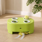 Interactive Electric Cat Toy with Feather Attachment