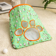 Foldable Crinkle Cat Tunnel Toy