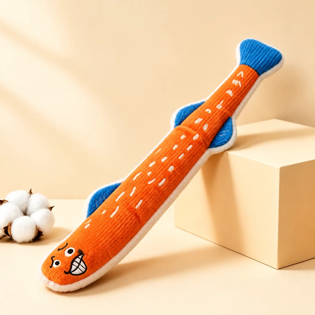 Fish-Shaped Crinkle Cat Toy for Indoor Play