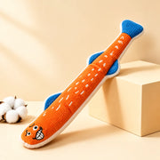 Fish-Shaped Crinkle Cat Toy for Indoor Play