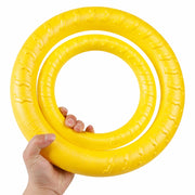 Interactive Dog Toy Collection with Frisbee, Tug Rings & Ball