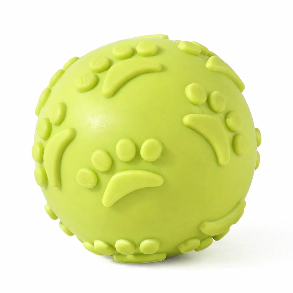 Paw-Shaped Squeaky Ball Dog Toy