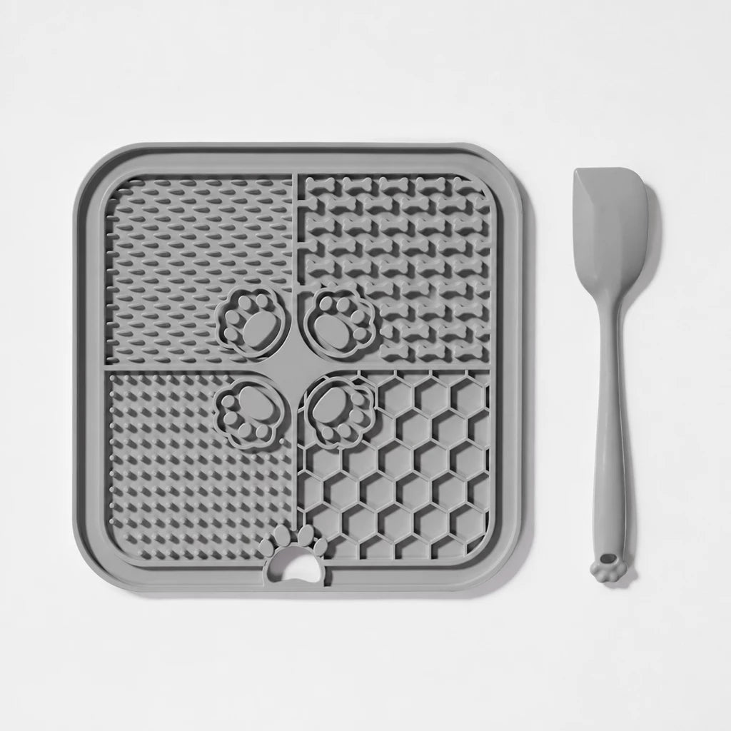 Four-Section Silicone Lick Mat for Dogs