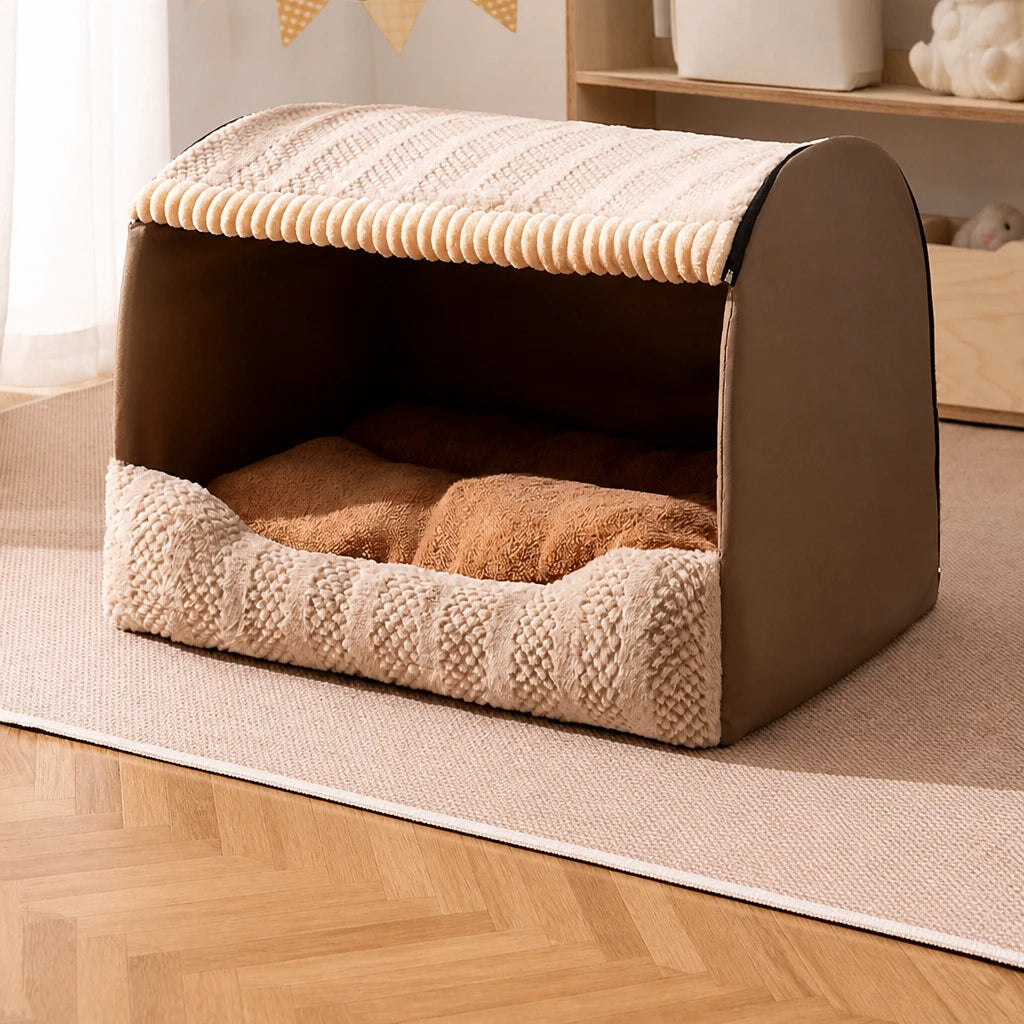 Covered Dog House Bed for Dogs