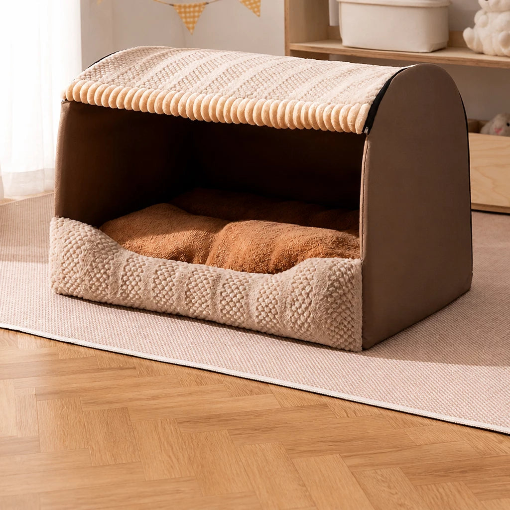 Covered Dog House Bed for Dogs