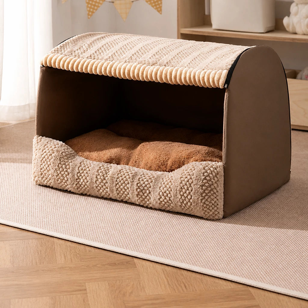 Covered Dog House Bed for Dogs