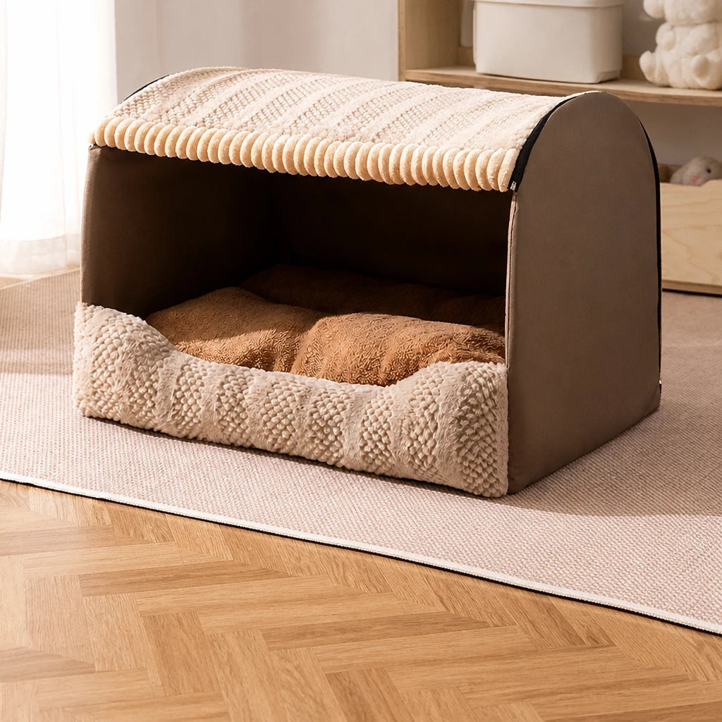 Covered Dog House Bed for Dogs