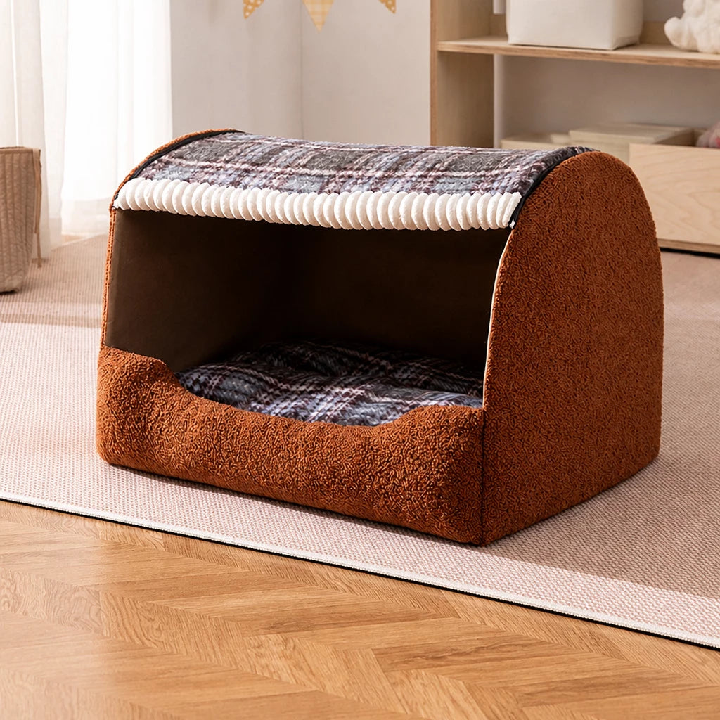 Covered Dog House Bed for Dogs