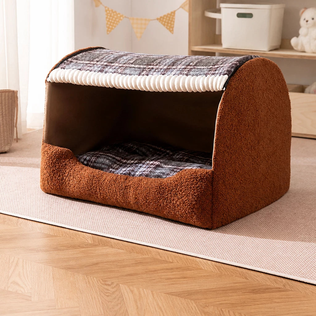 Covered Dog House Bed for Dogs
