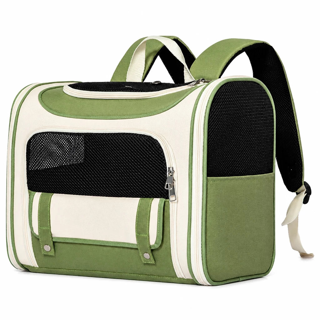 Canvas Pet Carrier Backpack for Cats and Dogs