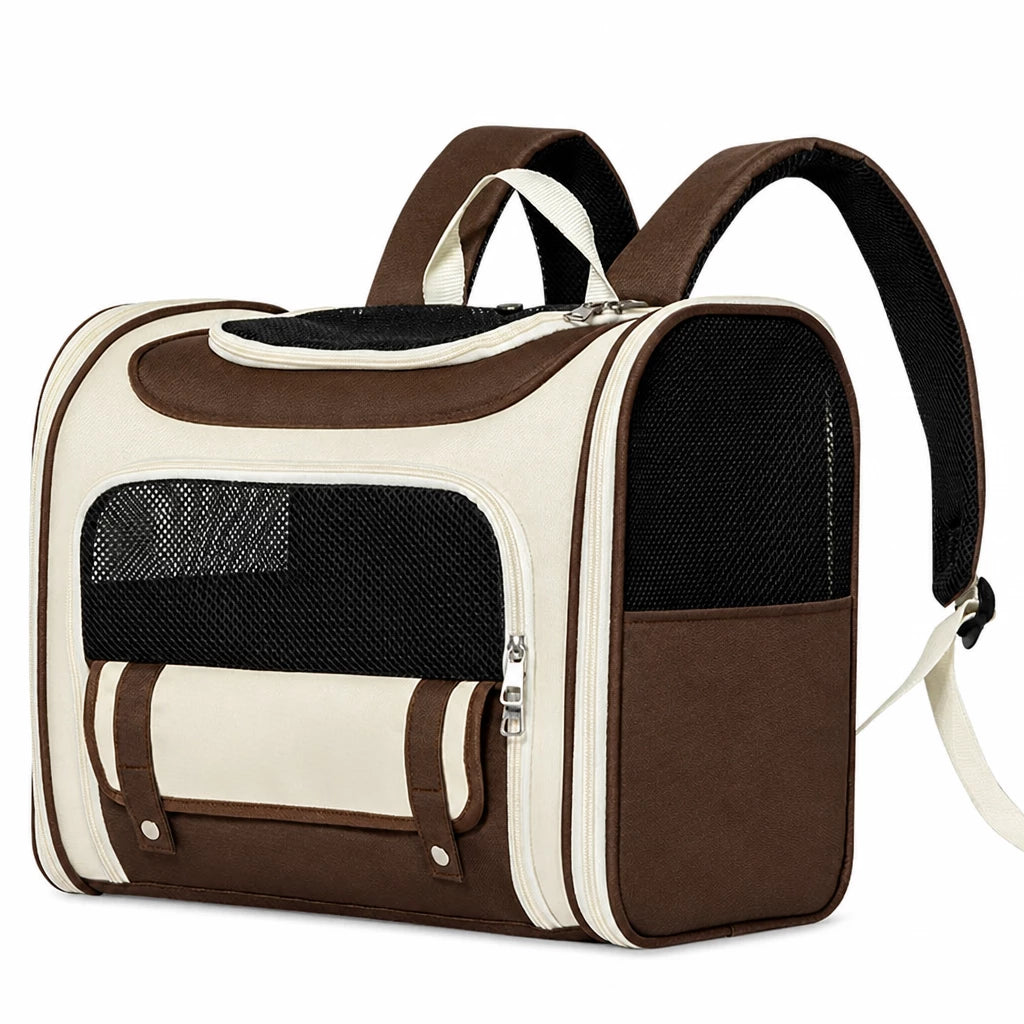 Canvas Pet Carrier Backpack for Cats and Dogs