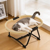 Foldable Elevated Oval Pet Cot for Cats & Dogs